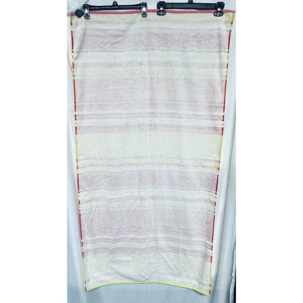 Ralph Lauren Multicolor Striped Beach Towel Spell Out Ralph Lauren Pink Wht Ylw